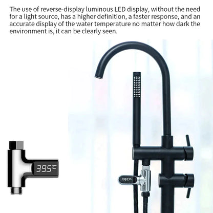 LED Display Water Shower Thermometer