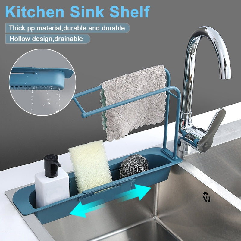 Telescopic Sink Shelf | HomeHarborz