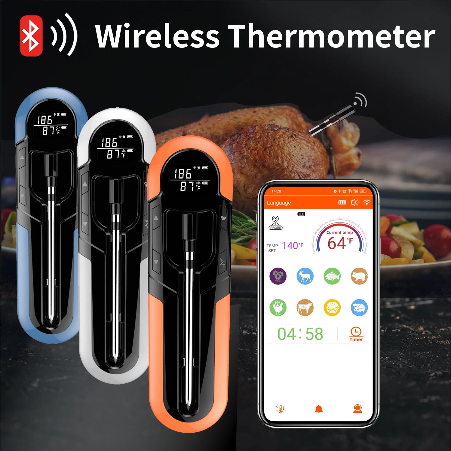 Wireless Cooking Thermometer