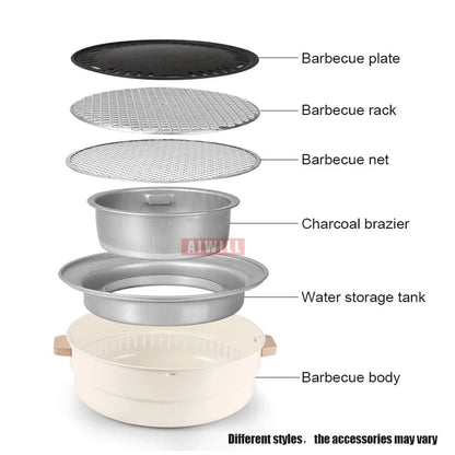 Portable Smokeless Barbecue Gril