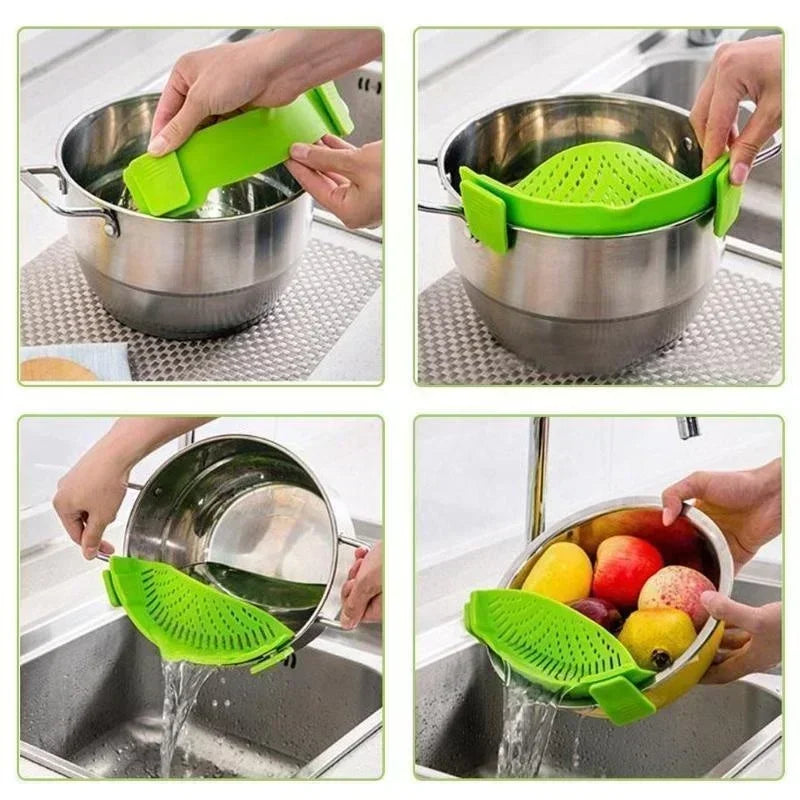 Clip On Silicone Strainer